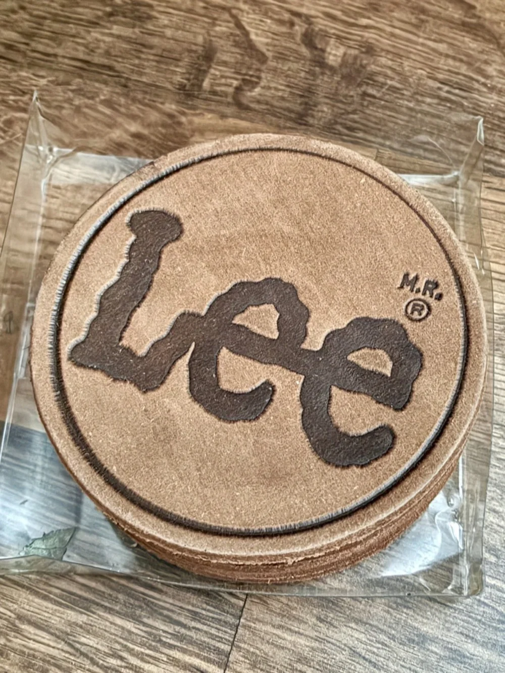 80's Lee Leather Coasters